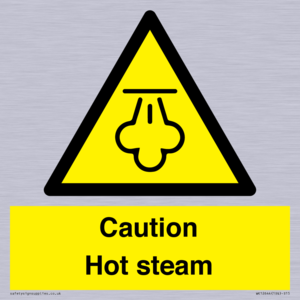 Caution Hot steam